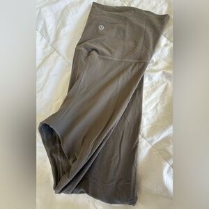 Lululemon Athletica Ribbed Tan Leggings